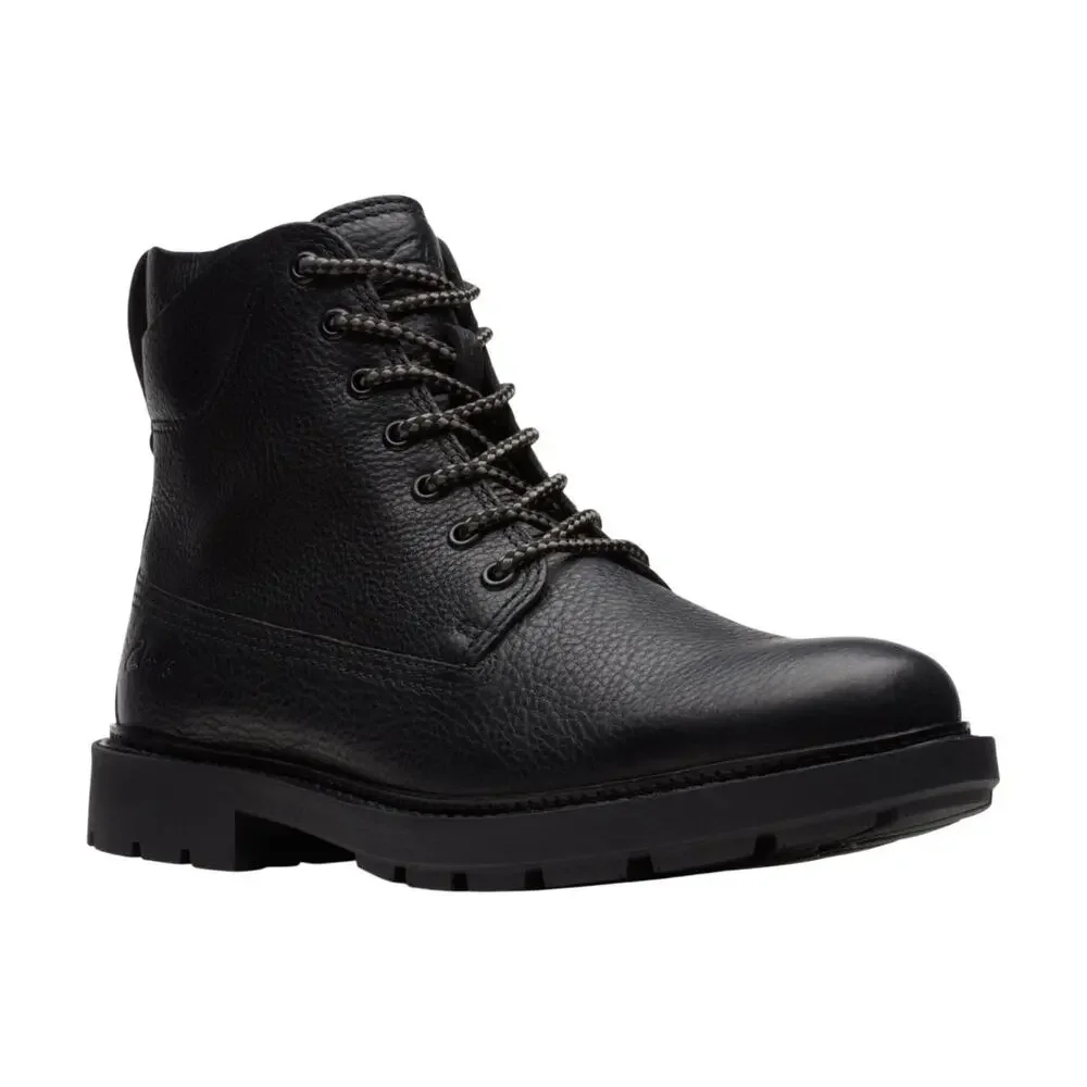 Clarks Craftdale 2 Hi Boot Leather Black Mens Size 8 M US [26169000]